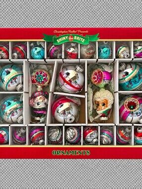 26 Retro Shiny Brite Christmas Ornaments